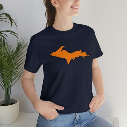 Michigan Upper Peninsula T-Shirt (w/ Orange UP Outline) | Unisex Standard Fit