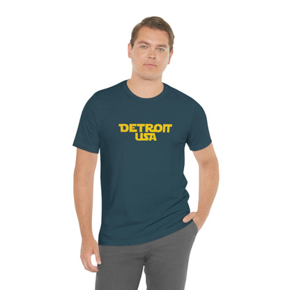 'Detroit USA' T-Shirt (1970s Epic Sci-Fi Parody) | Unisex Standard Fit