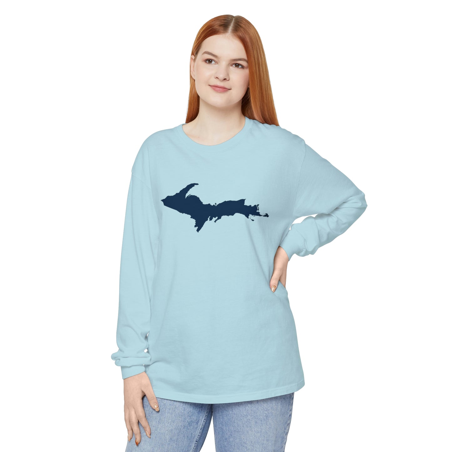 Michigan Upper Peninsula Garment-Dyed T-Shirt | Unisex Long Sleeve