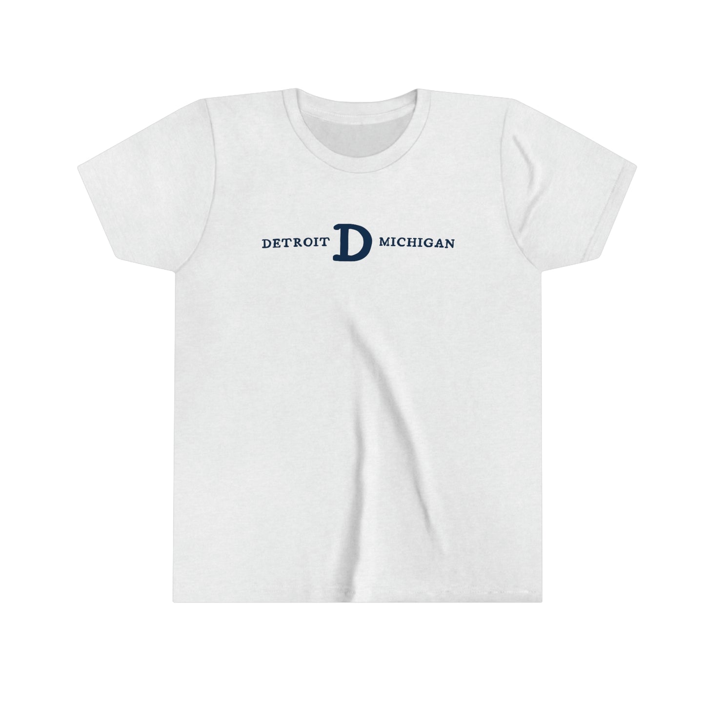 'Detroit Michigan' T-Shirt (w/Old French D) | Youth Short Sleeve
