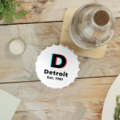 'Detroit Est. 1701' Bottle Opener (Social Media Parody) - Circumspice Michigan