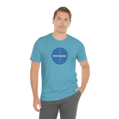 'Michigan' T-Shirt (Retro Airline Parody)  | Unisex Standard Fit