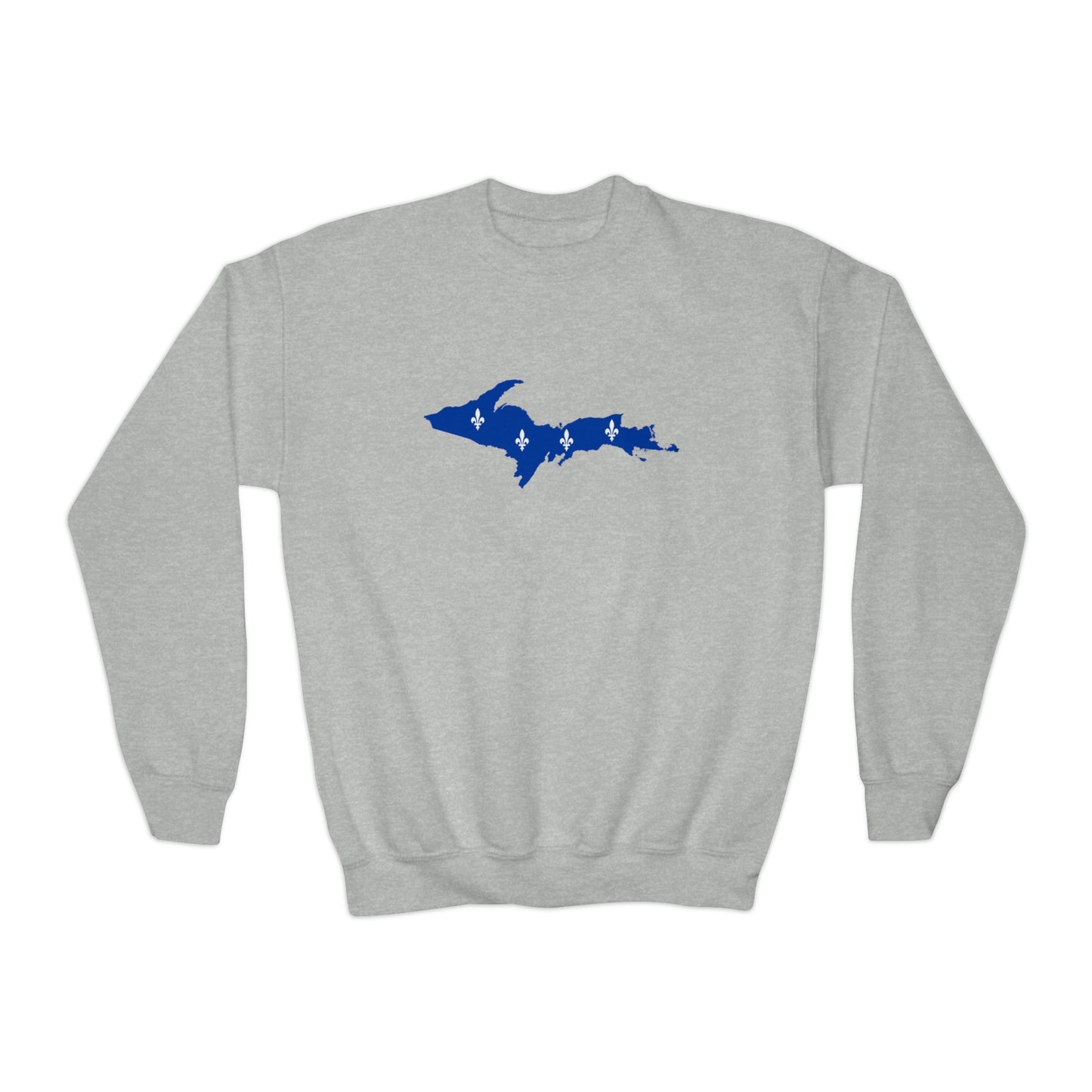 Michigan Upper Peninsula Youth Sweatshirt (w/ UP Quebec Flag Outline)