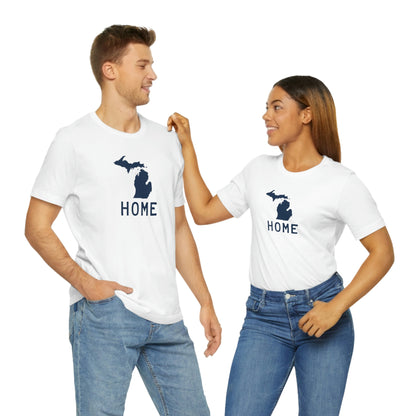 Michigan 'Home' T-Shirt (Licence Plate Font) | Unisex Standard Fit