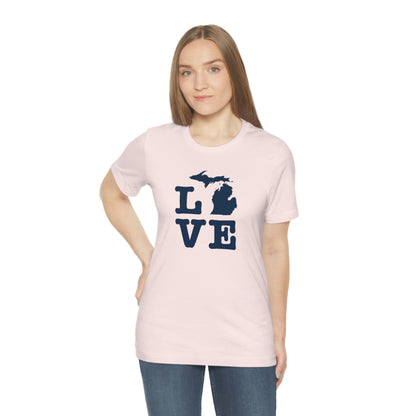 Michigan 'Love' T-Shirt (Typewriter Font) | Unisex Standard Fit