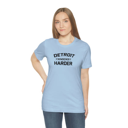 'Detroit Knocks Harder' T-Shirt | Unisex Standard Fit