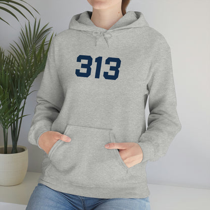 Detroit '313' Hoodie (Athletic Font) | Unisex Standard