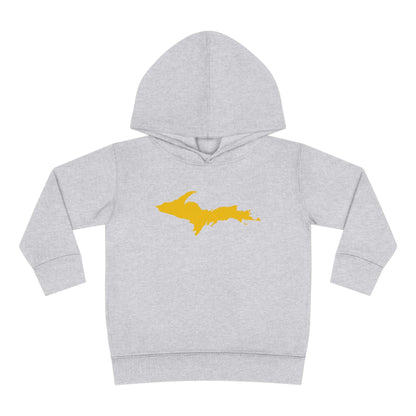 Michigan Upper Peninsula Hoodie (w/ Gold UP Outline) | Unisex Toddler