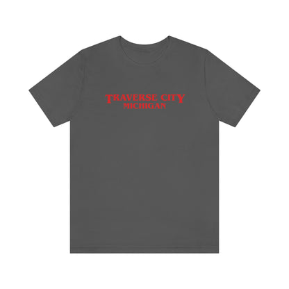 'Traverse City Michigan' ' T-Shirt (1980s Drama Parody) | Unisex Standard Fit