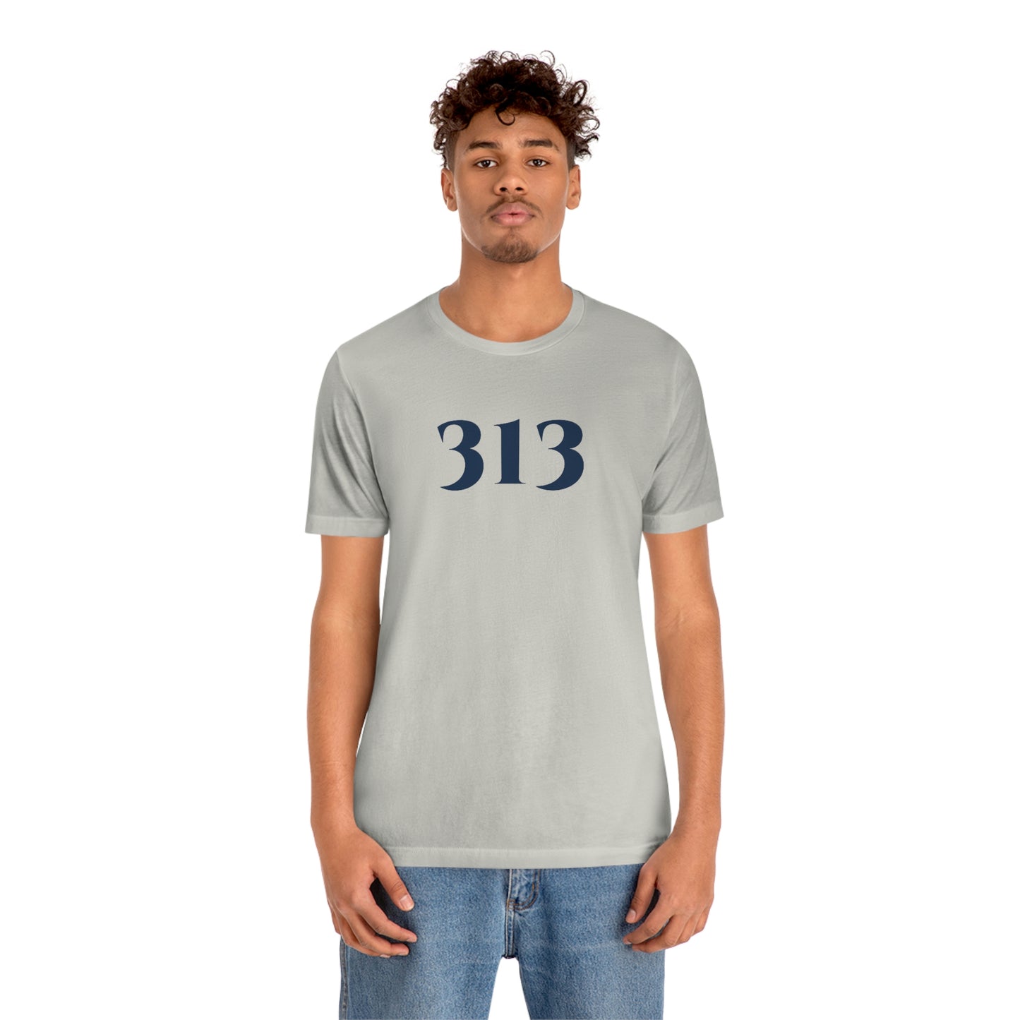 Detroit '313' T-Shirt (Roman Serif Font) | Unisex Standard Fit