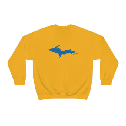 Michigan Upper Peninsula Sweatshirt (w/ Azure UP Outline) | Unisex Standard