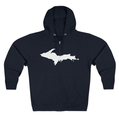 Michigan Upper Peninsula Full-Zip Hoodie (w/ UP Outline)