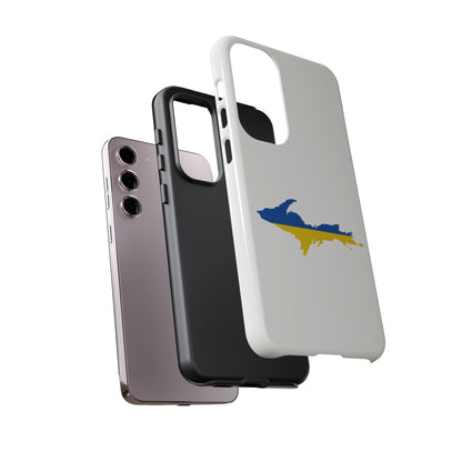 Michigan Upper Peninsula Tough Phone Case (w/ UP Ukraine Flag Outline) | Samsung & Pixel Android