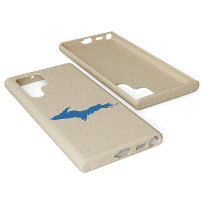 Michigan Upper Peninsula Biodegradable Phone Cases (w/ Azure UP Outline) | Samsung Android