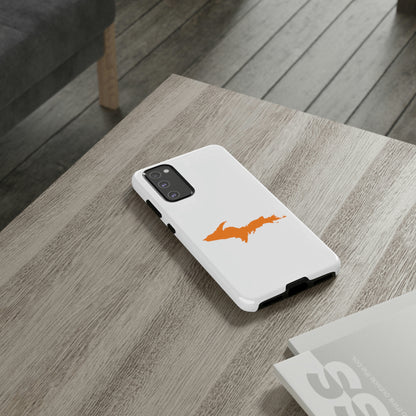 Michigan Upper Peninsula Tough Phone Case (w/ Orange UP Outline) | Samsung & Pixel Android