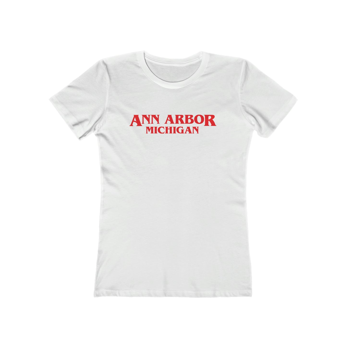 'Ann Arbor Michigan' T-Shirt (1980's Drama Parody) | Women's Boyfriend Cut