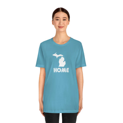 Michigan 'Home' T-Shirt (1970s Audiophile Font) | Unisex Standard Fit