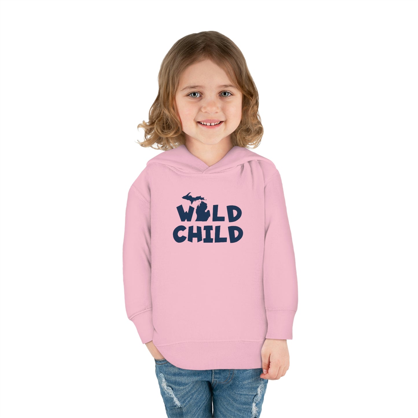 Michigan 'Wild Child' Hoodie (Whimsical Sans Font) | Unisex Toddler