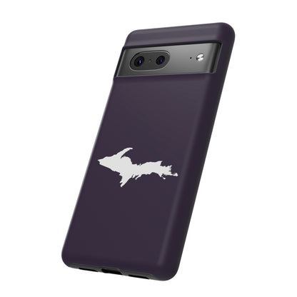 Michigan Upper Peninsula Tough Phone Case (Blackcurrant w/ UP Outline) | Samsung & Pixel Android