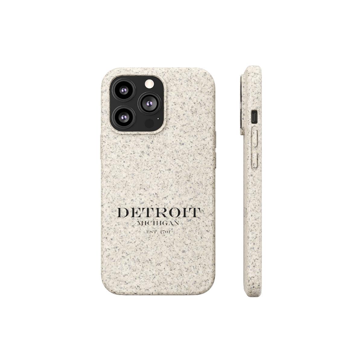 'Detroit Est. 1701' Phone Cases (Black Color) | Android & iPhone - Circumspice Michigan