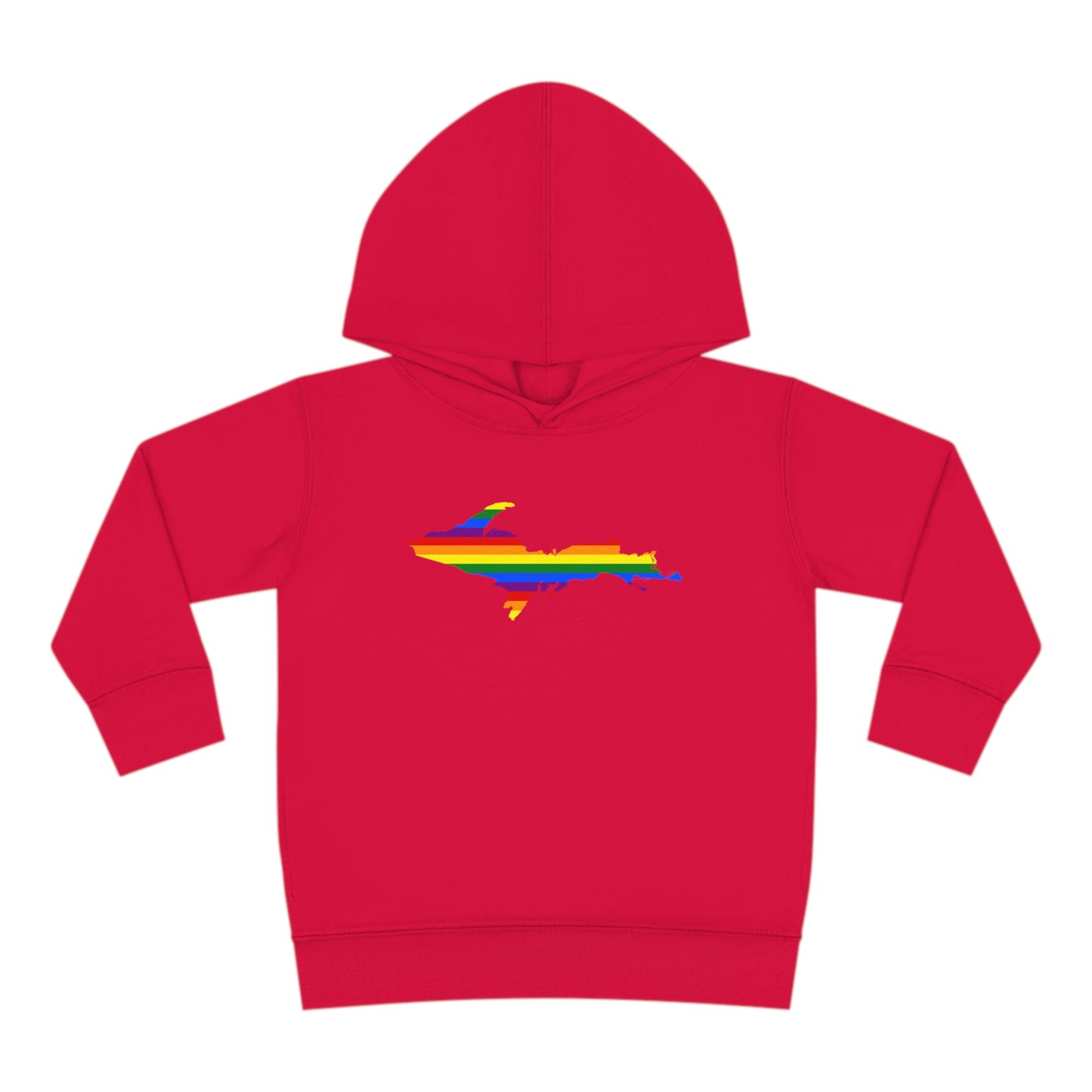 Michigan Upper Peninsula Hoodie (w/ UP Pride Flag Outline) | Unisex Toddler