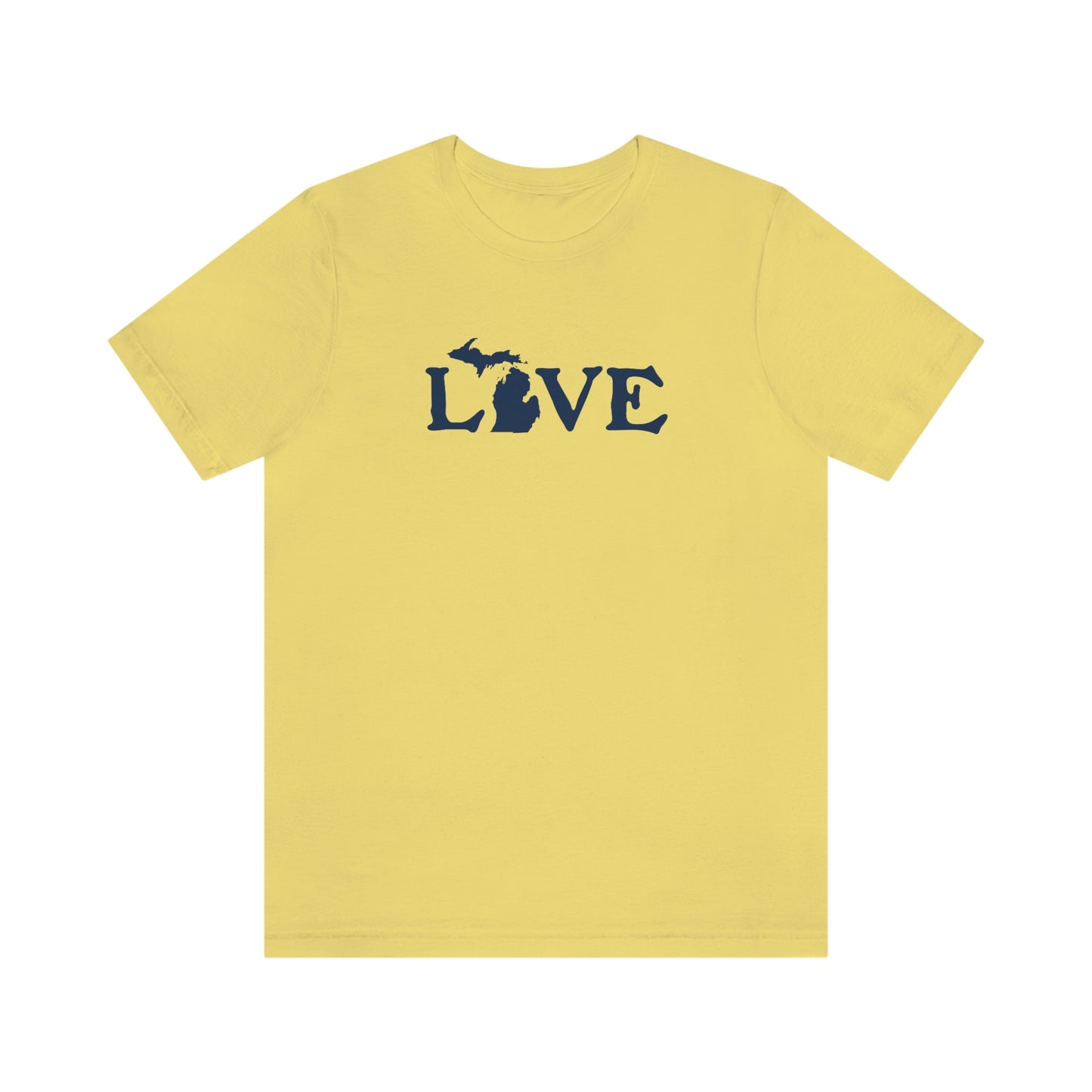 Michigan 'Love' T-Shirt (Woodcut Font) | Unisex Standard Fit