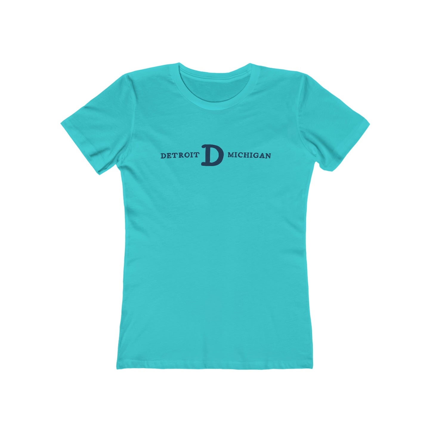 'Detroit Michigan' T-Shirt (Old French Font) | Women's Boyfriend Cut