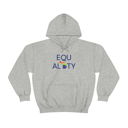 Michigan 'Equality' Hoodie (w/ LGBTQ Pride Colors) | Unisex Standard