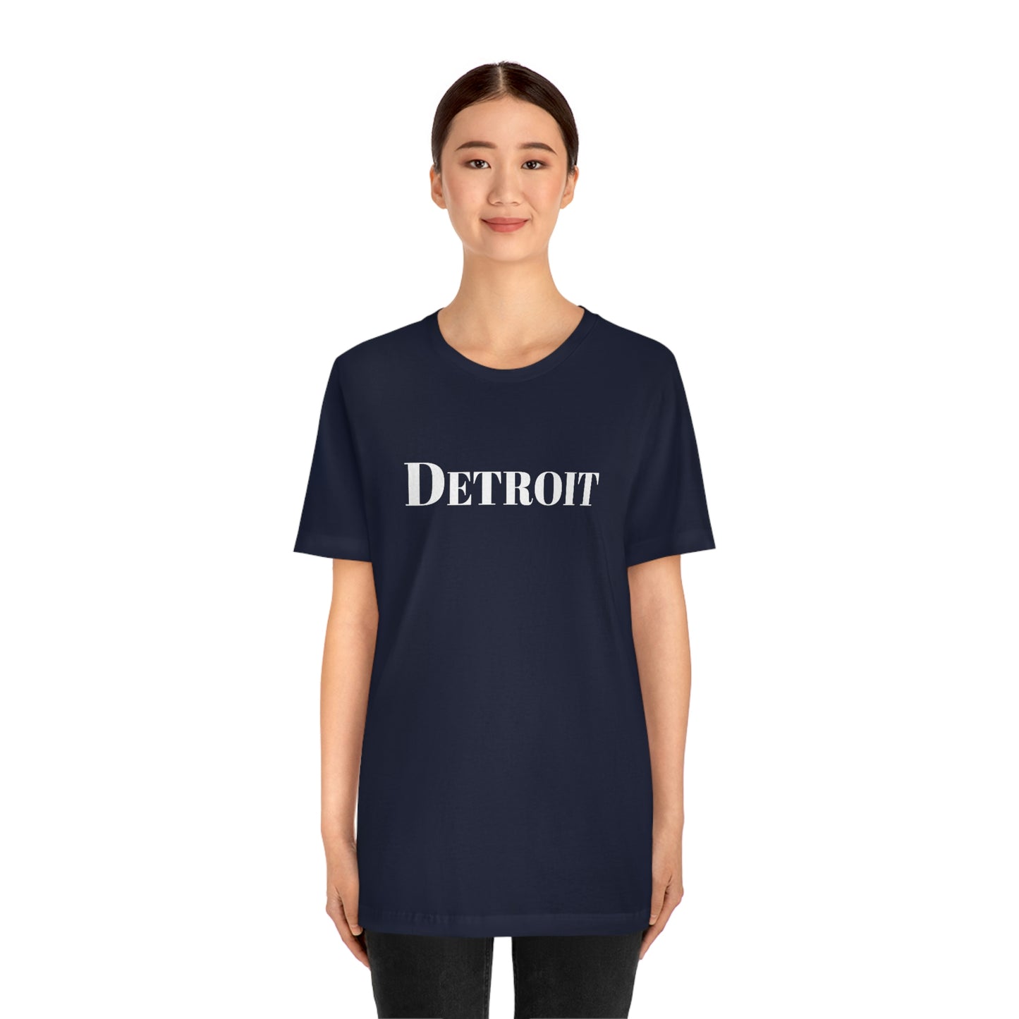 'Detroit' T-Shirt (Didone Font) | Unisex Standard Fit