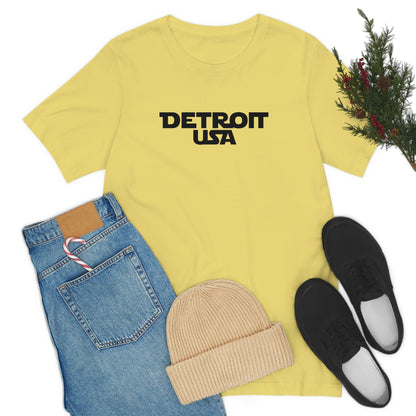 'Detroit USA' T-Shirt (1970s Epic Sci-Fi Parody) | Unisex Standard Fit