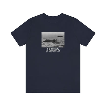 Detroit 'The Arsenal of Democracy' T-Shirt (w/ Willow Run B-24 Liberators) | Unisex Standard Fit