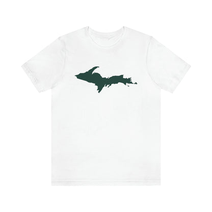 Michigan Upper Peninsula T-Shirt (w/ Green UP Outline) | Unisex Standard Fit