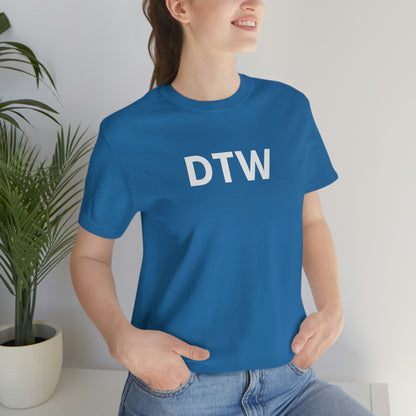 Detroit 'DTW' T-Shirt | Unisex Standard Fit