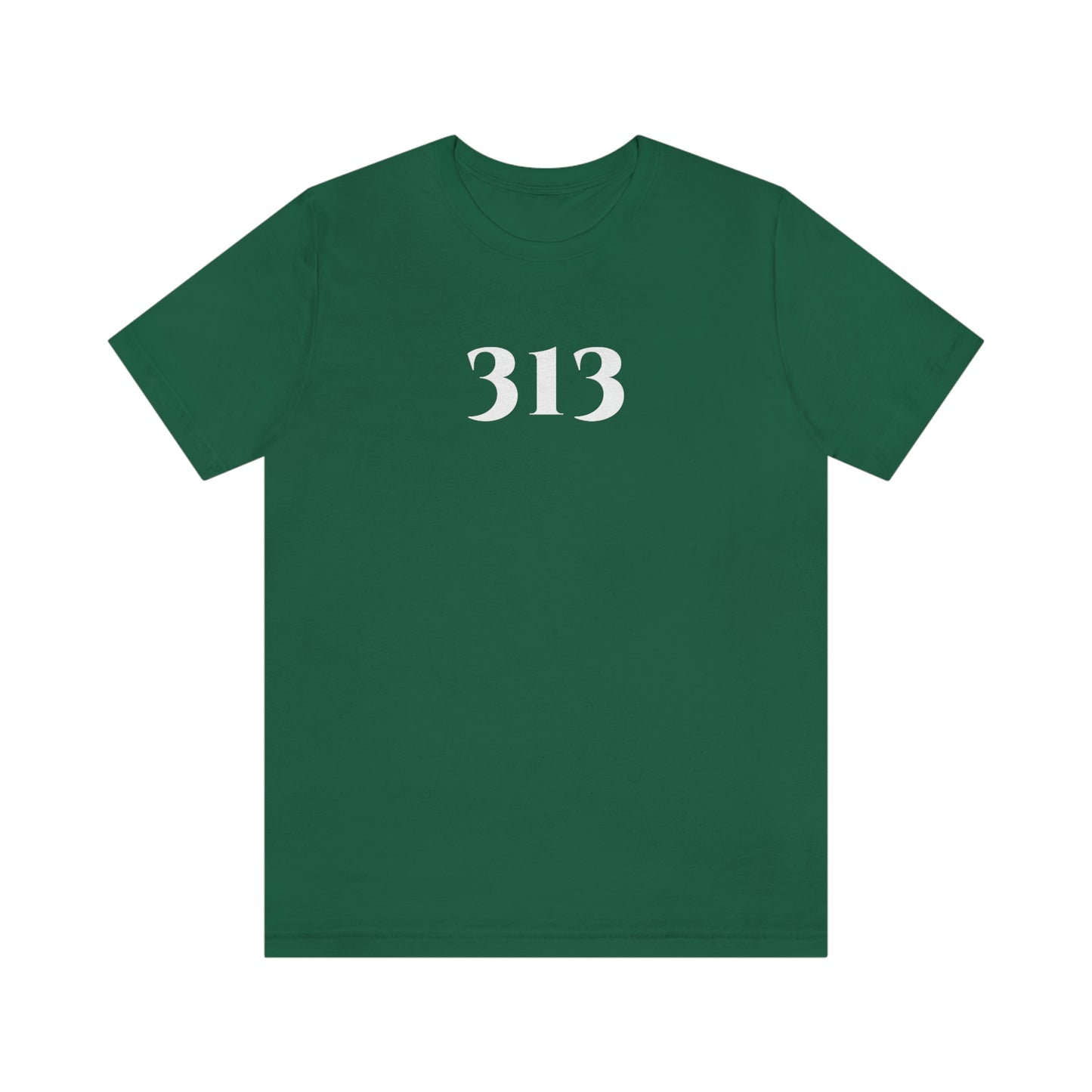 Detroit '313' T-Shirt (Roman Serif Font) | Unisex Standard Fit