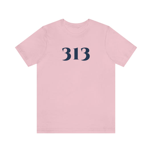 Detroit '313' T-Shirt (Roman Serif Font) | Unisex Standard Fit