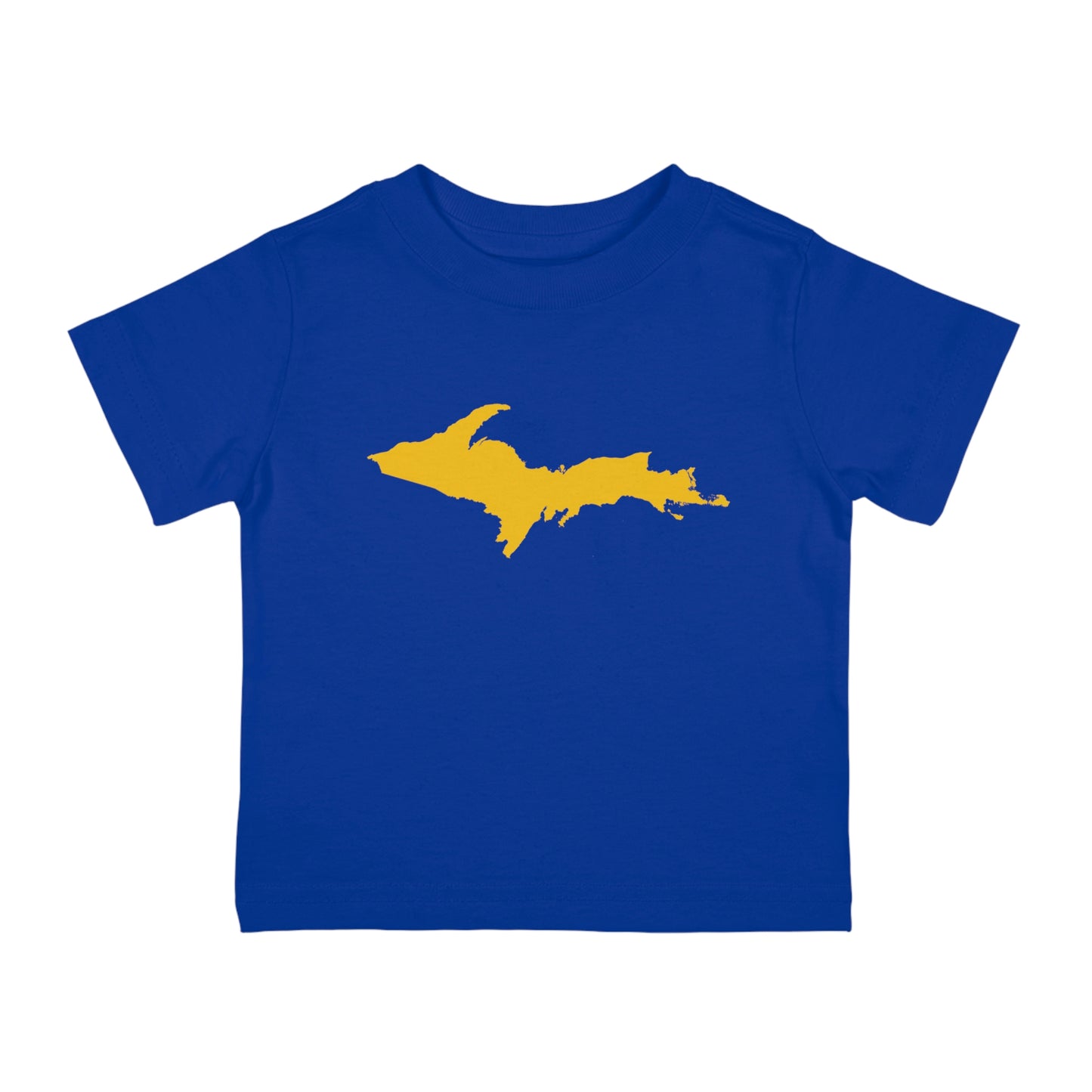 Michigan Upper Peninsula Infant T-Shirt (w/ Gold UP Outline) | Short Sleeve