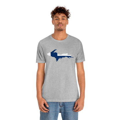 Michigan Upper Peninsula T-Shirt (w/ UP Finland Flag Outline) | Unisex Standard Fit