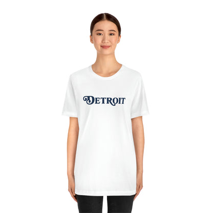 'Detroit' T-Shirt (Sloped Roman Font) | Unisex Standard Fit