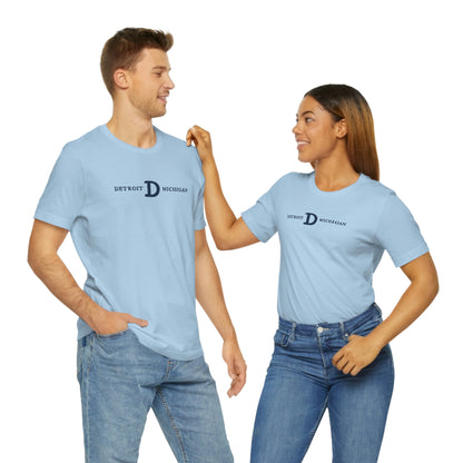 'Detroit Michigan' T-Shirt (w/ Old French D) | Unisex Standard Fit