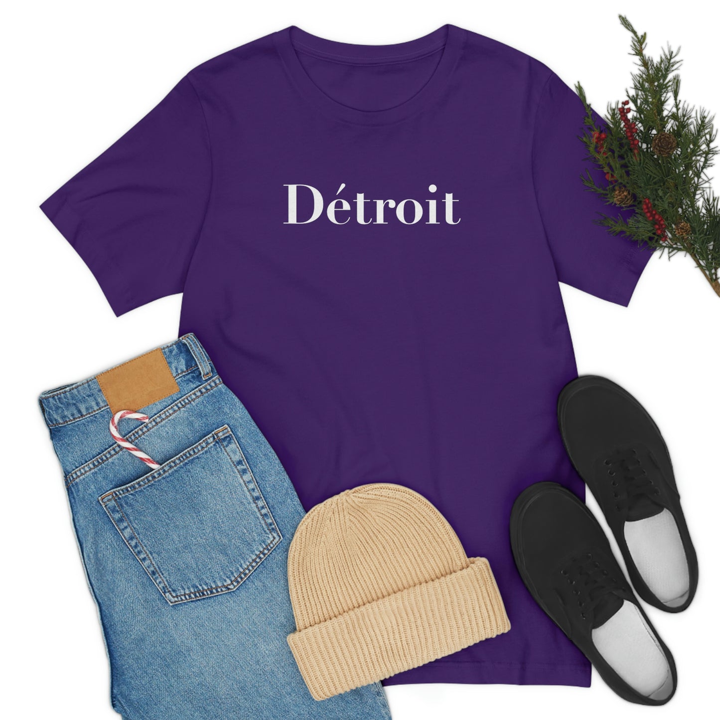 'Détroit' T-Shirt (Didot Font) | Unisex Standard Fit