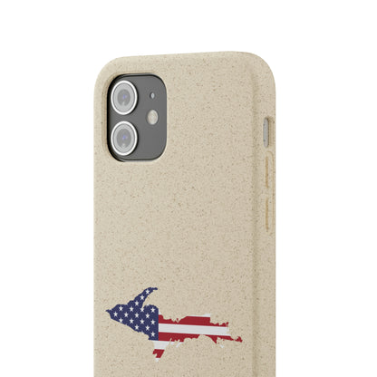 Michigan Upper Peninsula Biodegradable Phone Cases (w/ UP USA Flag Outline) | Apple iPhone