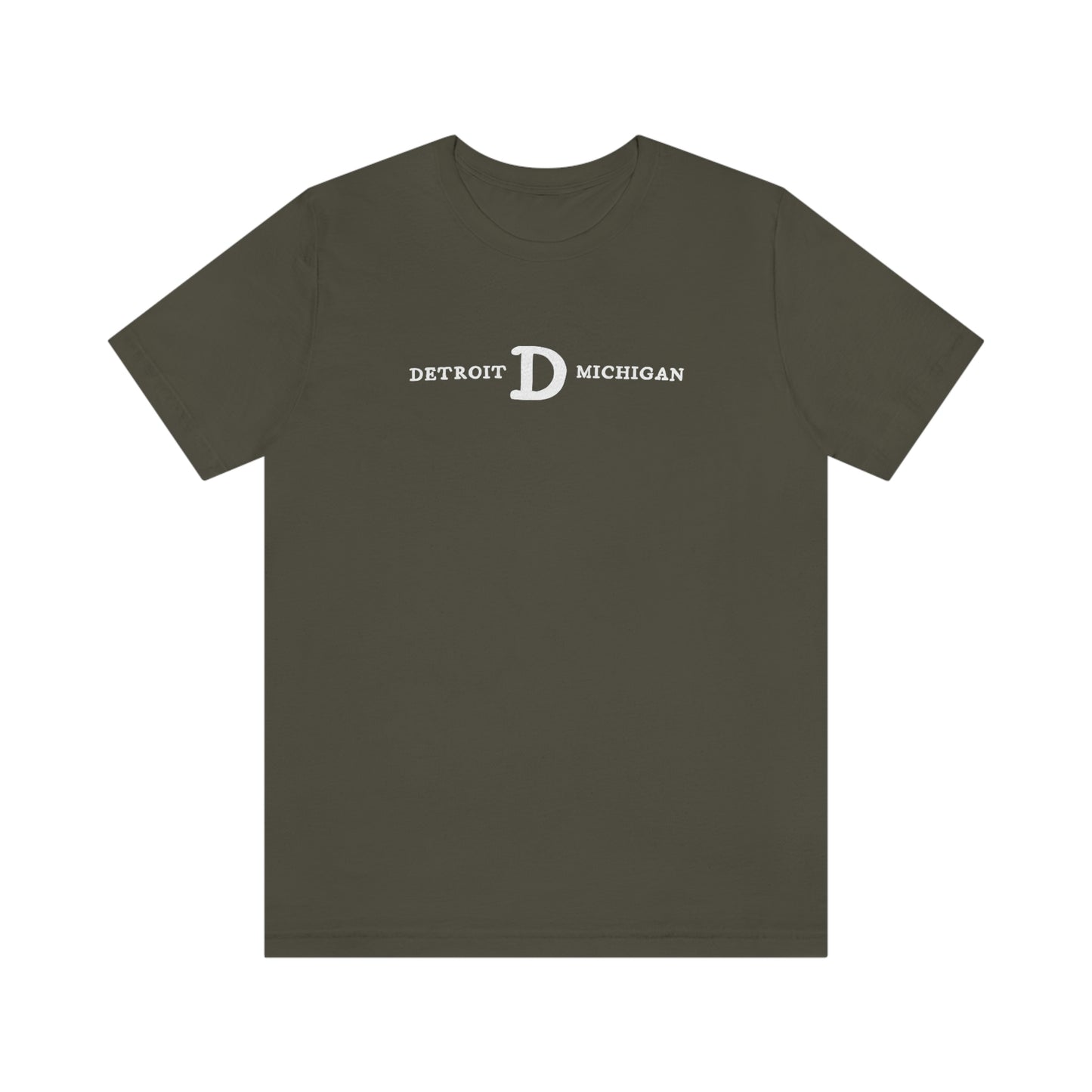 'Detroit Michigan' T-Shirt (w/ Old French D) | Unisex Standard Fit