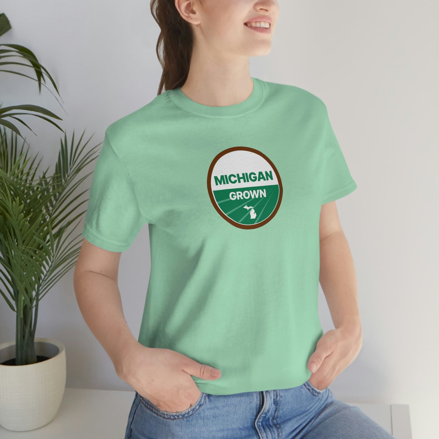 'Michigan Grown' T-Shirt (Agricultural Certification Parody) | Unisex Standard Fit