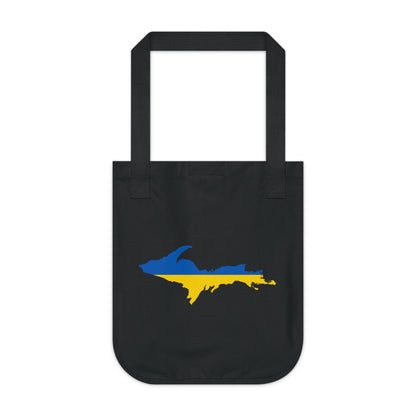 Michigan Upper Peninsula Heavy Tote Bag (w/ UP Ukraine Flag Outline)