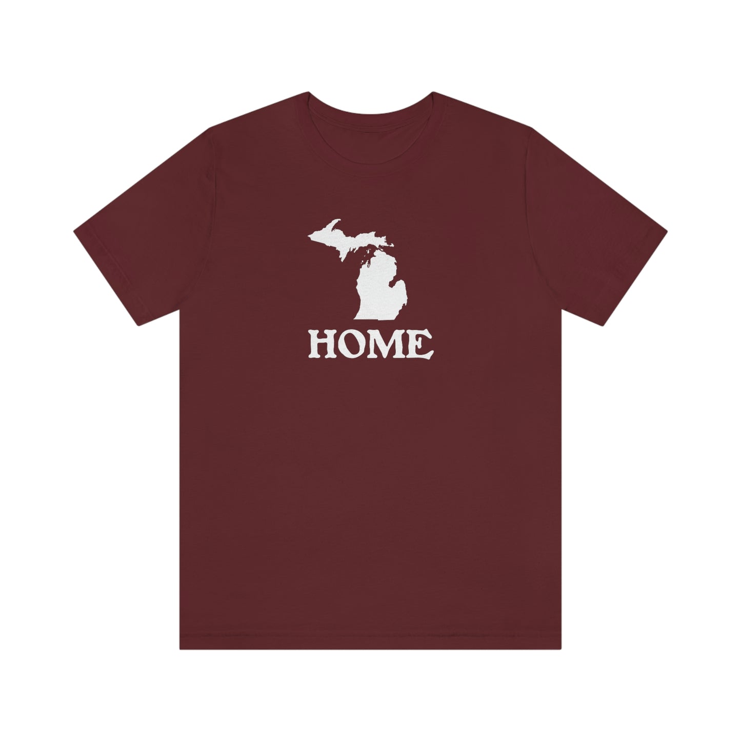 Michigan 'Home' T-Shirt (Woodcut Font) | Unisex Standard Fit