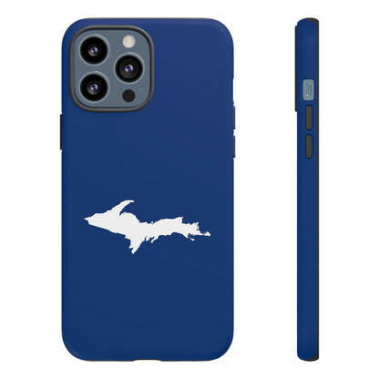 Michigan Upper Peninsula Tough Phone Case (Dearborn Blue w/ UP Outline) | Apple iPhone