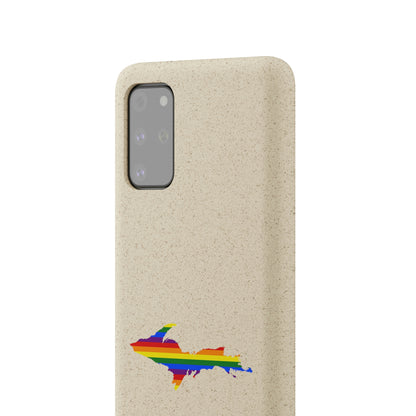 Michigan Upper Peninsula Biodegradable Phone Cases (w/ UP Pride Flag Outline) | Samsung Android