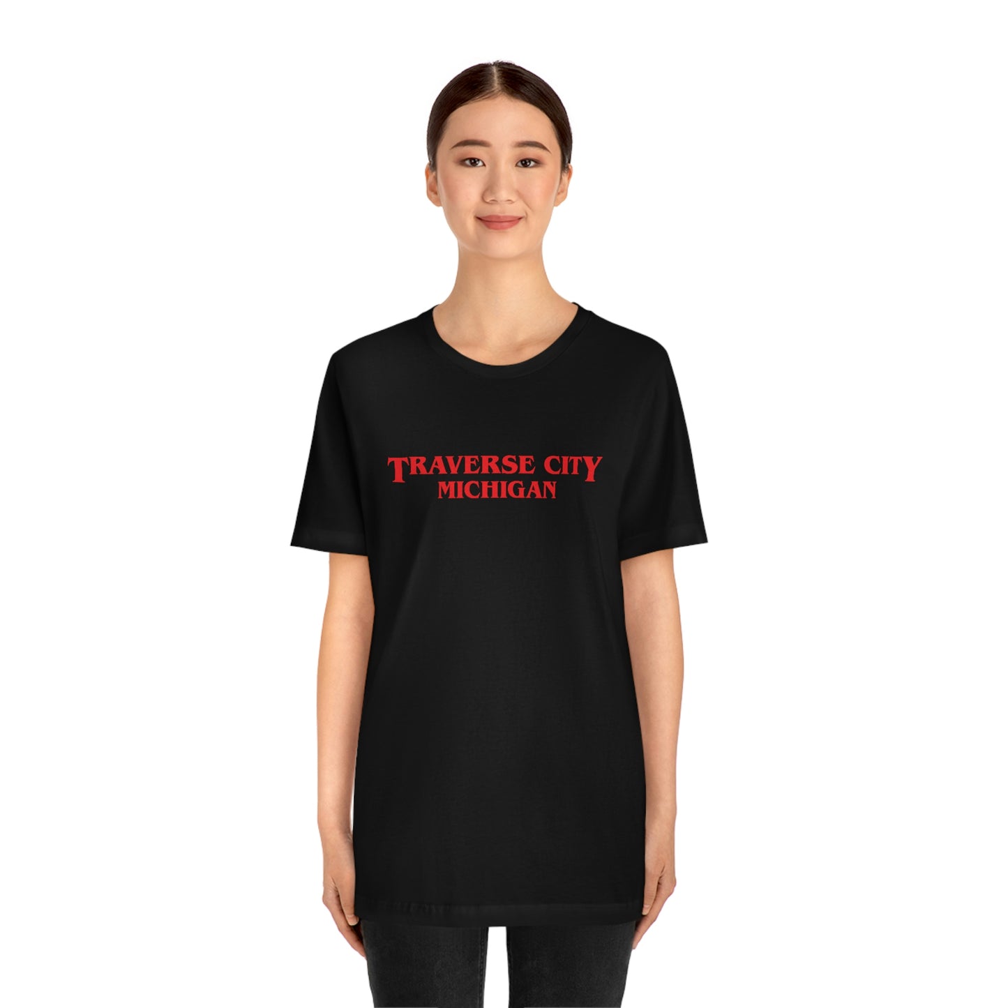 'Traverse City Michigan' ' T-Shirt (1980s Drama Parody) | Unisex Standard Fit