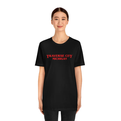 'Traverse City Michigan' ' T-Shirt (1980s Drama Parody) | Unisex Standard Fit