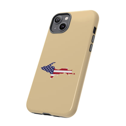 Michigan Upper Peninsula Tough Phone Case (Maple Color w/ UP USA Outline) | Apple iPhone